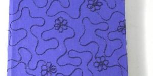 Blue Silk Yarn Embroidery Paper Cover Notebook