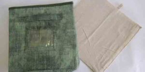 Green Printed Cotton Fabric Stitched Storage Box