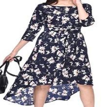 BLACK WHITE LADIES DRESS GARMENT