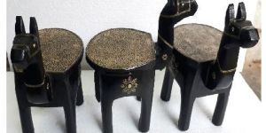 Wooden Horse Stool