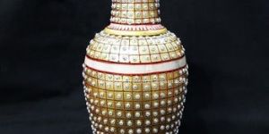 Indian Handicraft Painted Flower Pot Vase