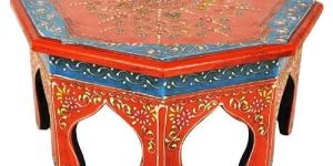 Meenakari Painted Chowki