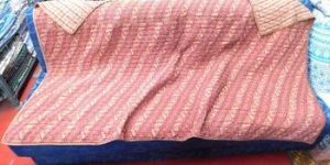 Cotton Filling inside Blanket Floral Print Reversible Sofa Sheet