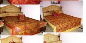 Ethnic Designer Embroidered King Size Bed Spread