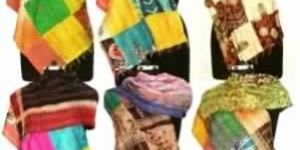 Mix of Vintage Kantha Handmade Shawls