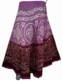 Skirt in Cotton with Sequence Work