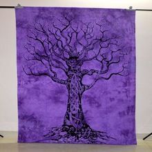 Tree of Life Twin Tapestry Indian Wall Hanging Cotton Bedspread