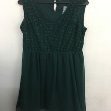 Stylish Green Lacy Ladies Tops