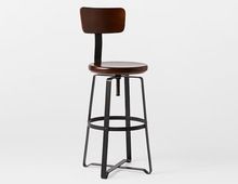 Vintage Industrial Adjustable Bar Stool