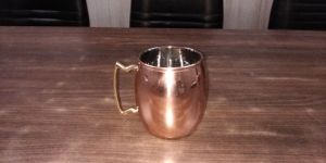 S.steel mug inside polish out side copper