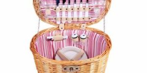 Tumbler Wicker Picnic Basket