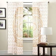 Indian Mandala Hippie Tulle Cotton Door Window Hanging Door Curtain