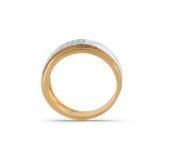 Gallant Leafmaw Diamond Gold Men Ring