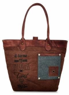 Recycled Cotton Canvas Womens Shopping Shoulder Bag