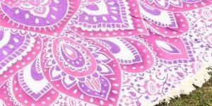 Hippie Yoga Mat Boho Beach Throw Roundie Gypsy Beach Towel