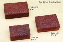 Wooden Fine Carved Jewelry Boxes