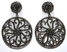 925 Sterling Silver GIA IGI Certified Diamond Earring