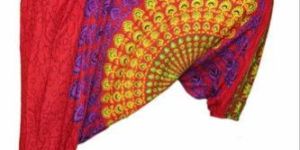 Indian Ali Baba Bagru Red Harem Pant