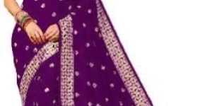 Wedding Wear Purple Paithani Silk Saree