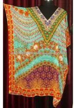 Women Beachwear Printed Kaftan