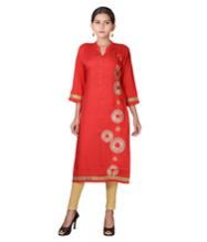 Designer Girl Cotton Silk Long Kurti