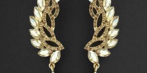 1315602 Tip Top Fashions Brown Crystal Stone Dangler Earrings