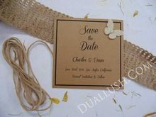 Kraft Paper Rustic Save the Dates