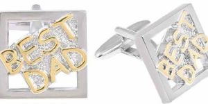 ENGRAVED BEST DAD CUFFLINKS