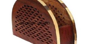 Antique Wooden Napkin Holder