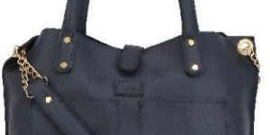 Blue Tote with Front Magnet Lock
