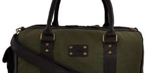 Green Synthetic Leather Duffle Bags
