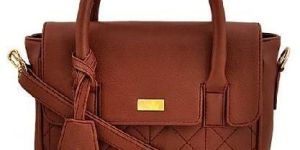 Tan Quilted Handbag