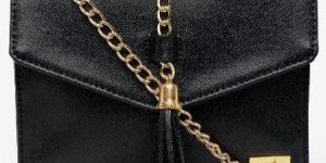 Women Black PU Sling Bag