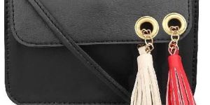 Yelloe Sling Bag Blue with Tussle