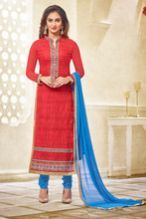 Embroidered Long Straight Designer Salwar