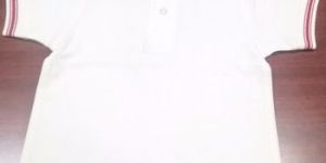 COTTON POLO NECK T-SHIRT