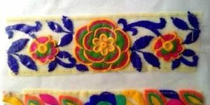 Cotton Embroidered Coloured Lace