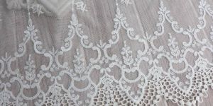 Cotton Embroidered White Lace
