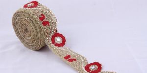 Diamond Jhalar Work Lace