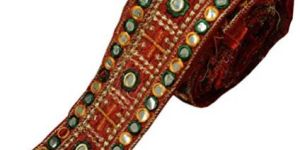 Mirror Work Embroidered Lace