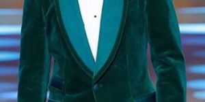 Green Velvet Blazer
