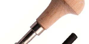 Wooden Head Steel Pin Vise Jewelry Craft Repair Hand Work Tool