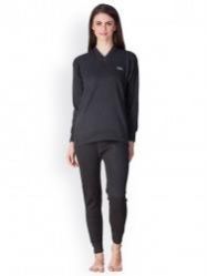 Women Lux Cott Wool V/Neck Set