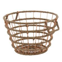 Wire Basket with Rope Handle