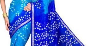 Bandhani Printed Chiffon Saree