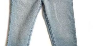 LIGHT WASHED DENIM TROUSER