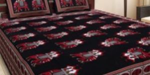 Printed Jaipuri Soft Cotton 1 Double Bedsheet with 2 Pillow Cover