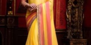 Crepe Embroidered Saree