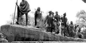 Fiberglass Gandhi March Statue