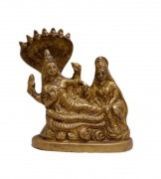 God Vishnu Lakshmi Brass Idol Sculpture Statue